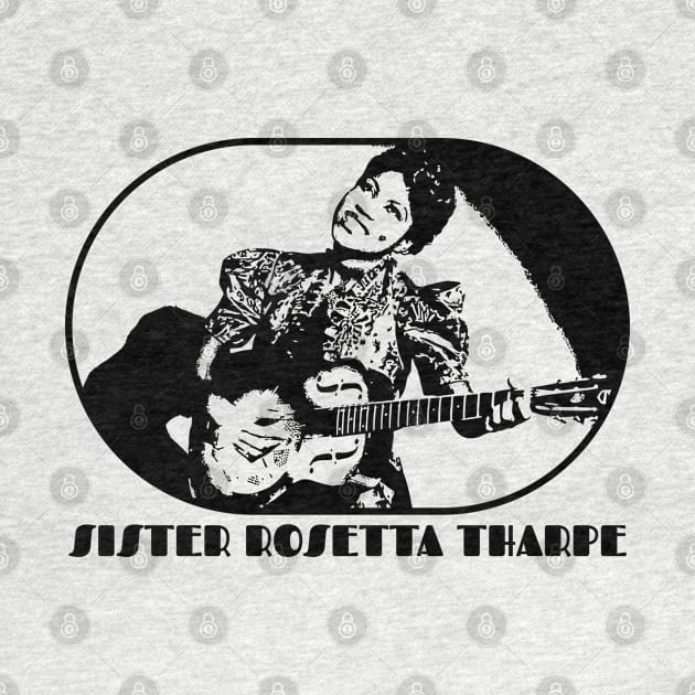 SISTER ROSETTA THARPE (Black Print) by RCDBerlin